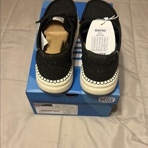 Hey Dude Black Sneakers Casual Slip-On
